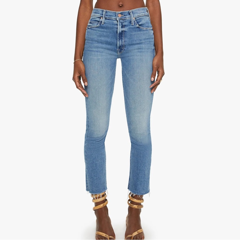 MOTHER The Mid Rise Dazzler Ankle Fray | We The Animals | Size 27